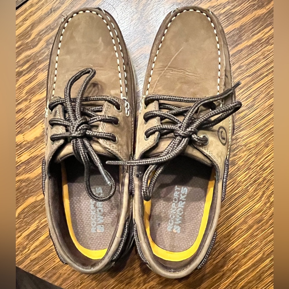 Rockport Works Sailing Club Steeltoe Woman’s size 10W, Men’s size 8W